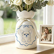 Personalized Glaze Style Pet Photo Ceramic Vase with Name Anniversary Birthday Gift for Pet Lover Owner