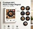 Custom Music Fridge Magnet Personalized NFC Record Player Magnet Photo Collage Music Box Voice Note Gift Anniversary Gift for Him Her