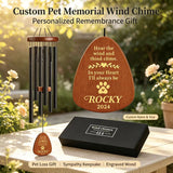 Personalized Dog Memorial Gifts for Loss of Dog 26' Pet Memorial Gifts for Dogs Pet Memorial Wind Chimes Loss of Dogs Sympathy Gift Pet Passing Away Gift for Loss Loved One