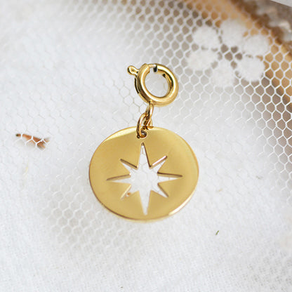 Personalized Gold Charm Necklace, Handmade Necklaces, DIY Ruby Charm Necklace
