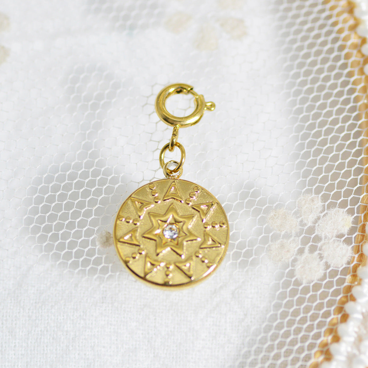 Personalized Gold Charm Necklace, Handmade Necklaces, DIY Ruby Charm Necklace