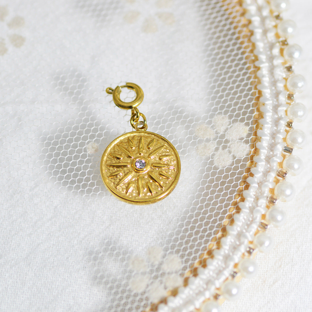 Personalized Gold Charm Necklace, Handmade Necklaces, DIY Ruby Charm Necklace