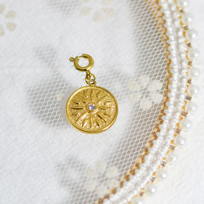 Personalized Gold Charm Necklace, Handmade Necklaces, DIY Ruby Charm Necklace