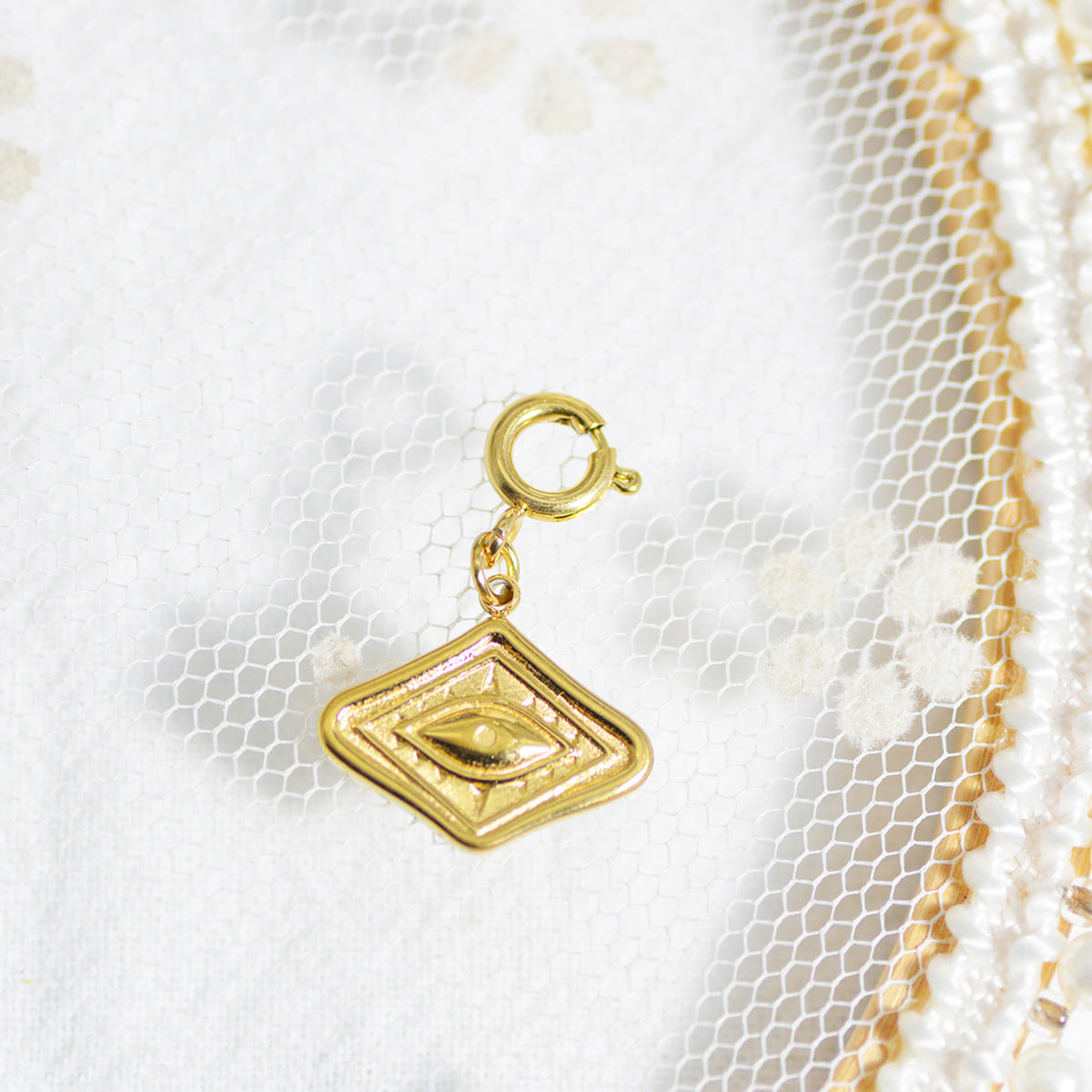 Personalized Gold Charm Necklace, Handmade Necklaces, DIY Ruby Charm Necklace