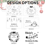 Caja de regalo personalizada de Nochebuena - Caja de madera con nombre