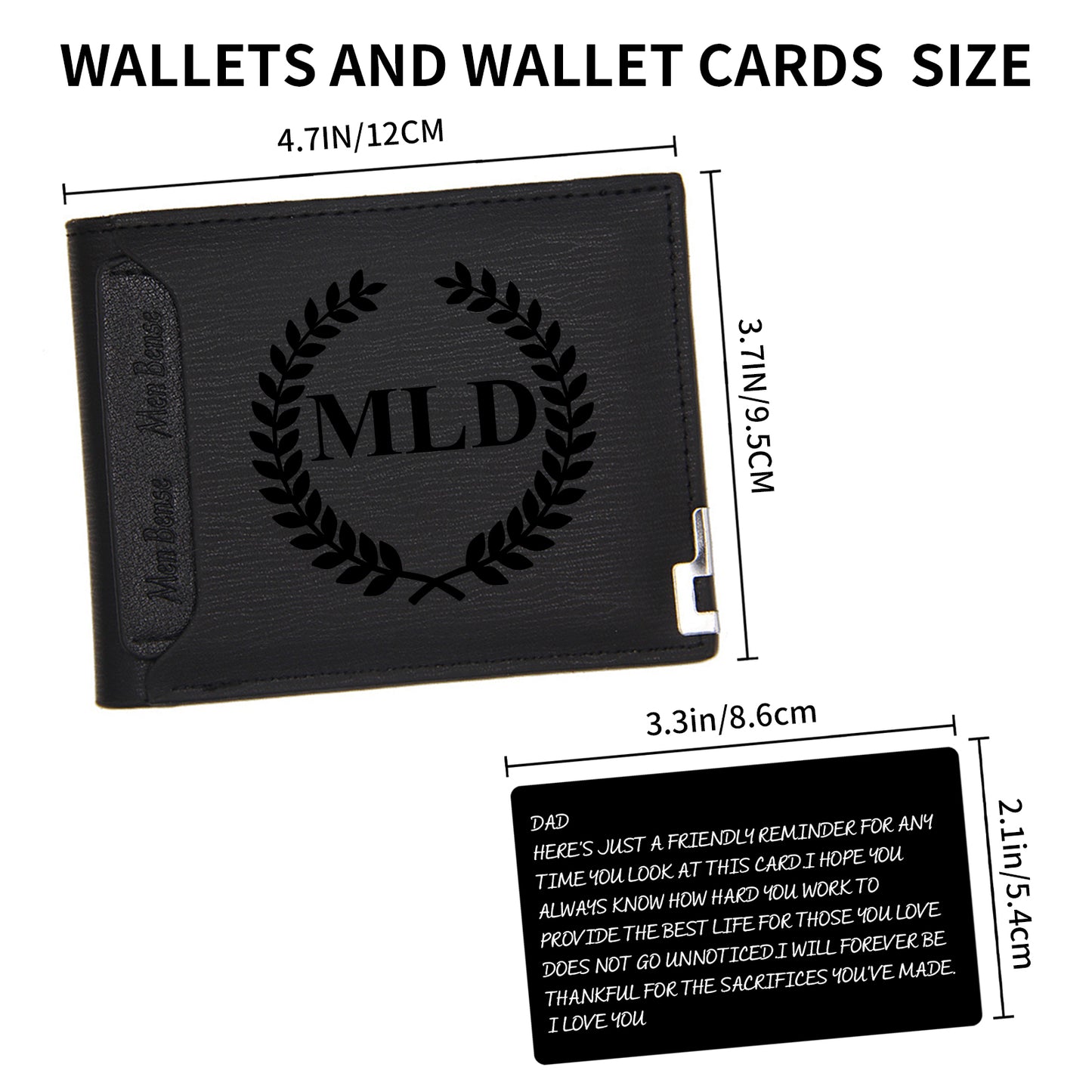 Personalized Mens Wallet, Customized Monogram Wallet for Men, Custom PU Leather Wallet