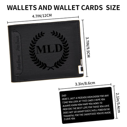 Personalized Mens Wallet, Customized Monogram Wallet for Men, Custom PU Leather Wallet
