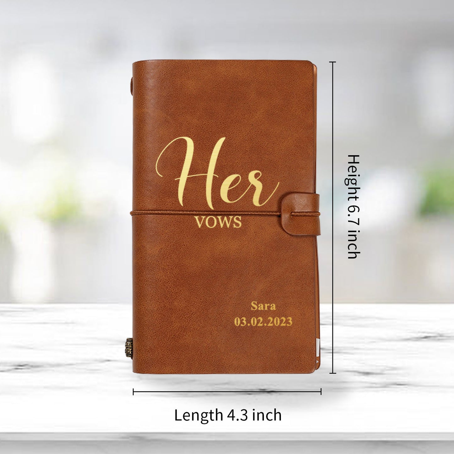 Personalized Wedding Vow Book Keepsake