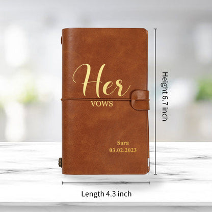 Personalized Wedding Vow Book Keepsake