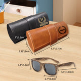 Gafas de Sol de Madera Personalizadas con Estuche de Cuero