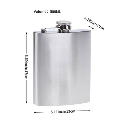Large Capacity 18 oz/500ml Hip Flask