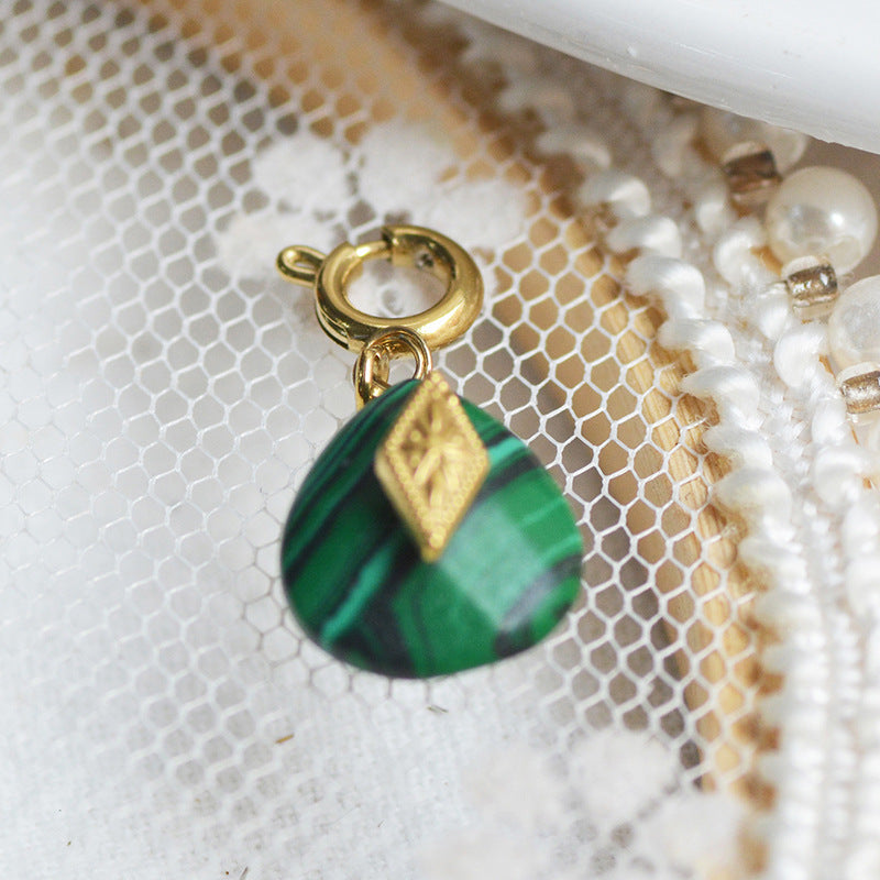 Personalized Gold Charm Necklace, Handmade Necklaces, DIY Ruby Charm Necklace