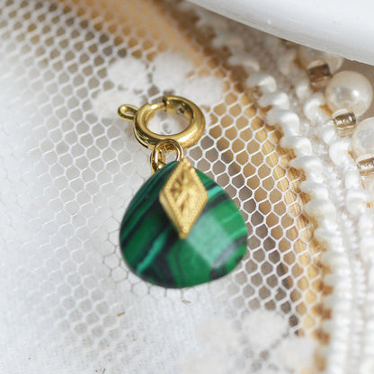 Personalized Gold Charm Necklace, Handmade Necklaces, DIY Ruby Charm Necklace