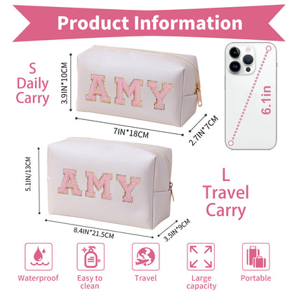 Personalized Preppy Makeup Bag