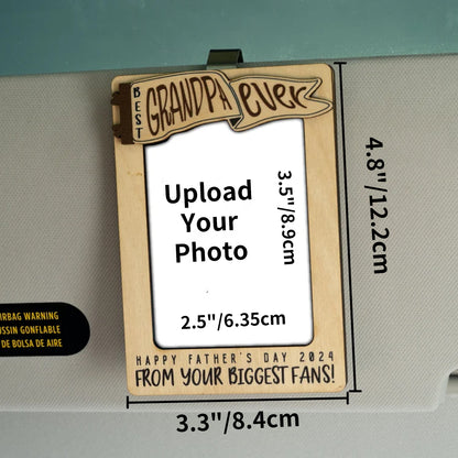 Personalized Car Photo Frame Sun Visor Clip