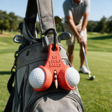 Personalized Golf Ball Holder 3D Printed with Clip | Custom Text Golf Accessories for Men Women Golf Lovers