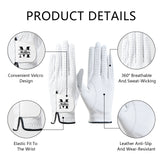 Personalized Golf Gloves Custom Leather Golf Gloves with Name Left Hand Glove for the Right Handed Golfer for Golf Tours and Daily Use Gifts for Golfer Dad Husband Boyfriend Golf Coach Unisex