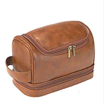 Personalized Leather Toiletry Bag for Men