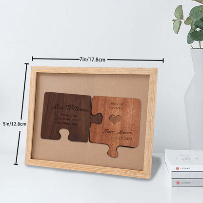 Teacher Appreciation Puzzle Wood Sign