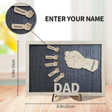 Letrero de madera personalizado Puños de papá