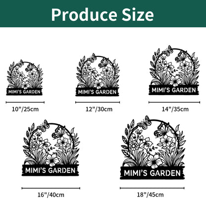 Personalized Garden Metal Sign Decoration