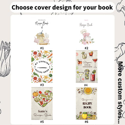 Personalized Color Printed Recipe Book