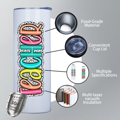Personalized Teacher Tumbler, Teacher Appreciation Cup, Gifts for Teachers Women