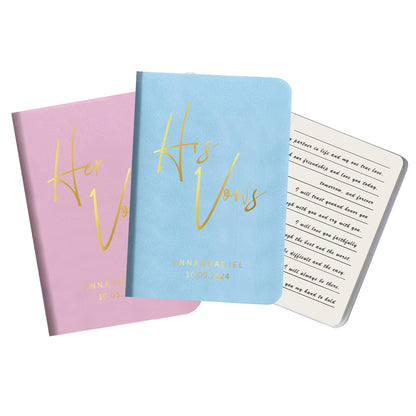 Personalized Wedding Vows Book