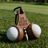 Personalized Golf Ball Holder 3D Printed with Clip | Custom Text Golf Accessories for Men Women Golf Lovers