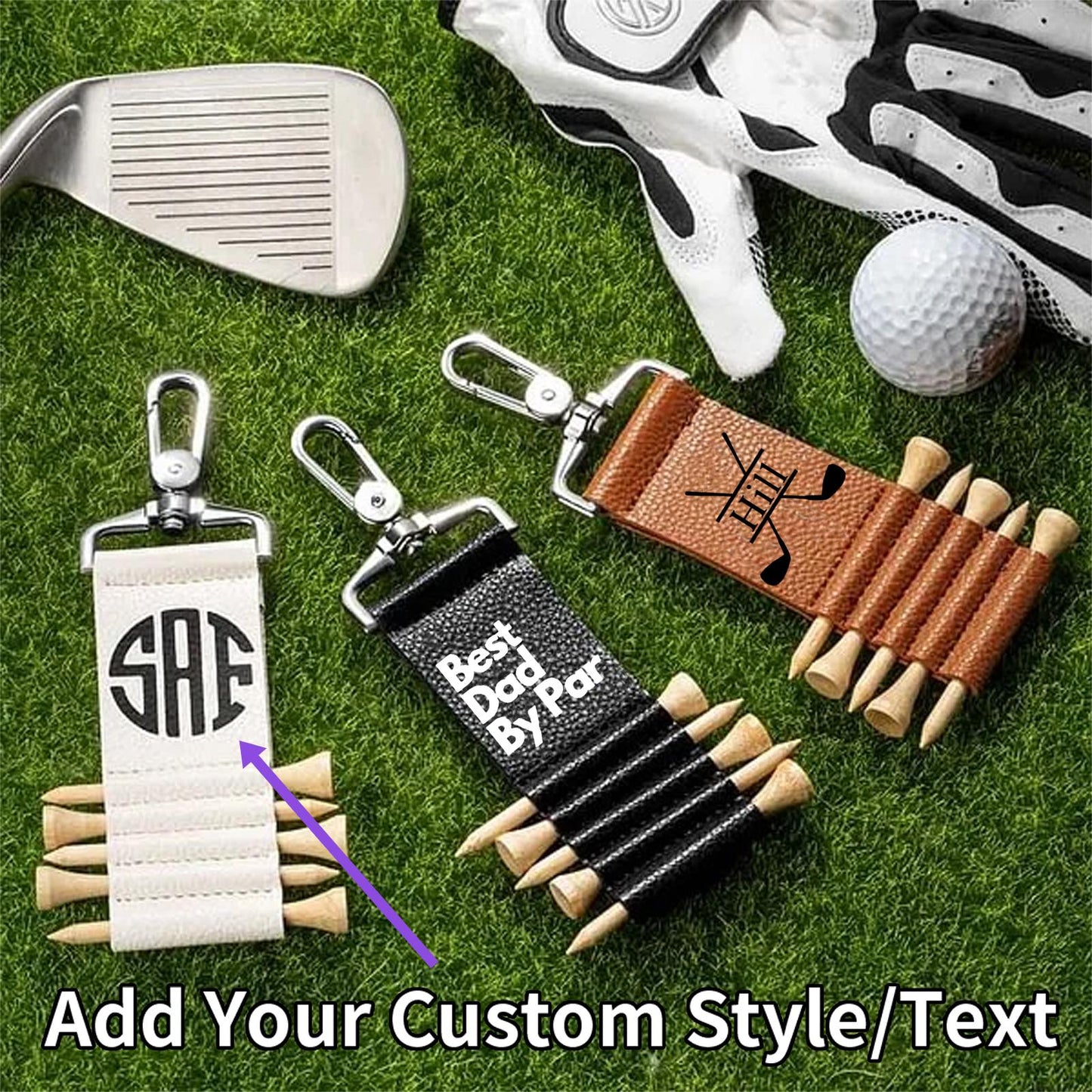 Personalised Golf Tag with 5 Tees