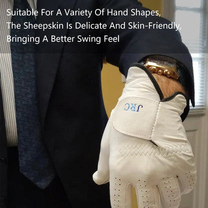 Personalized Golf Gloves Custom Leather Golf Gloves with Name Left Hand Glove for the Right Handed Golfer for Golf Tours and Daily Use Gifts for Golfer Dad Husband Boyfriend Golf Coach Unisex