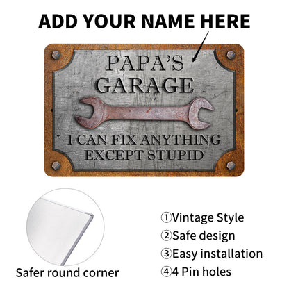Custom Garage Sign, Personalized Workshop Sign