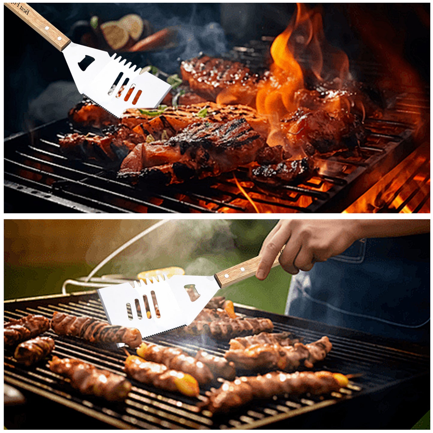 Personalized BBQ Grill Tools Set, Must-Have Accessories for Grilling and Barbecuing Ideal Gift for Father's Day