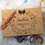Caja de regalo personalizada de Nochebuena - Caja de madera con nombre