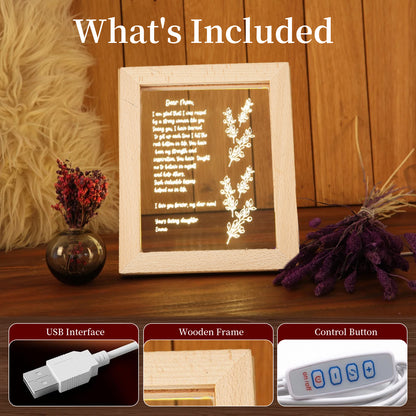 Personalized Hand-Written Letter Night Light