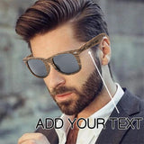 Gafas de Sol de Madera Personalizadas con Estuche de Cuero