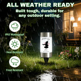 Personalized Solar Lights for Cemetery Custom Name & Date on Solar Light LED Waterproof Lamp for Outdoor Garden Balcony Yard Memorial Remembrance Gifts for Loved Ones Grave Decoration