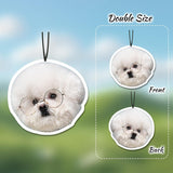 Custom Air Fresheners with Picture - Photo Air Freshener for CarDouble-Sided Customized Photo TextPersonalized Air Freshener for Car Wardrobe & Bathroom Hanging Ornaments (Rectangle)