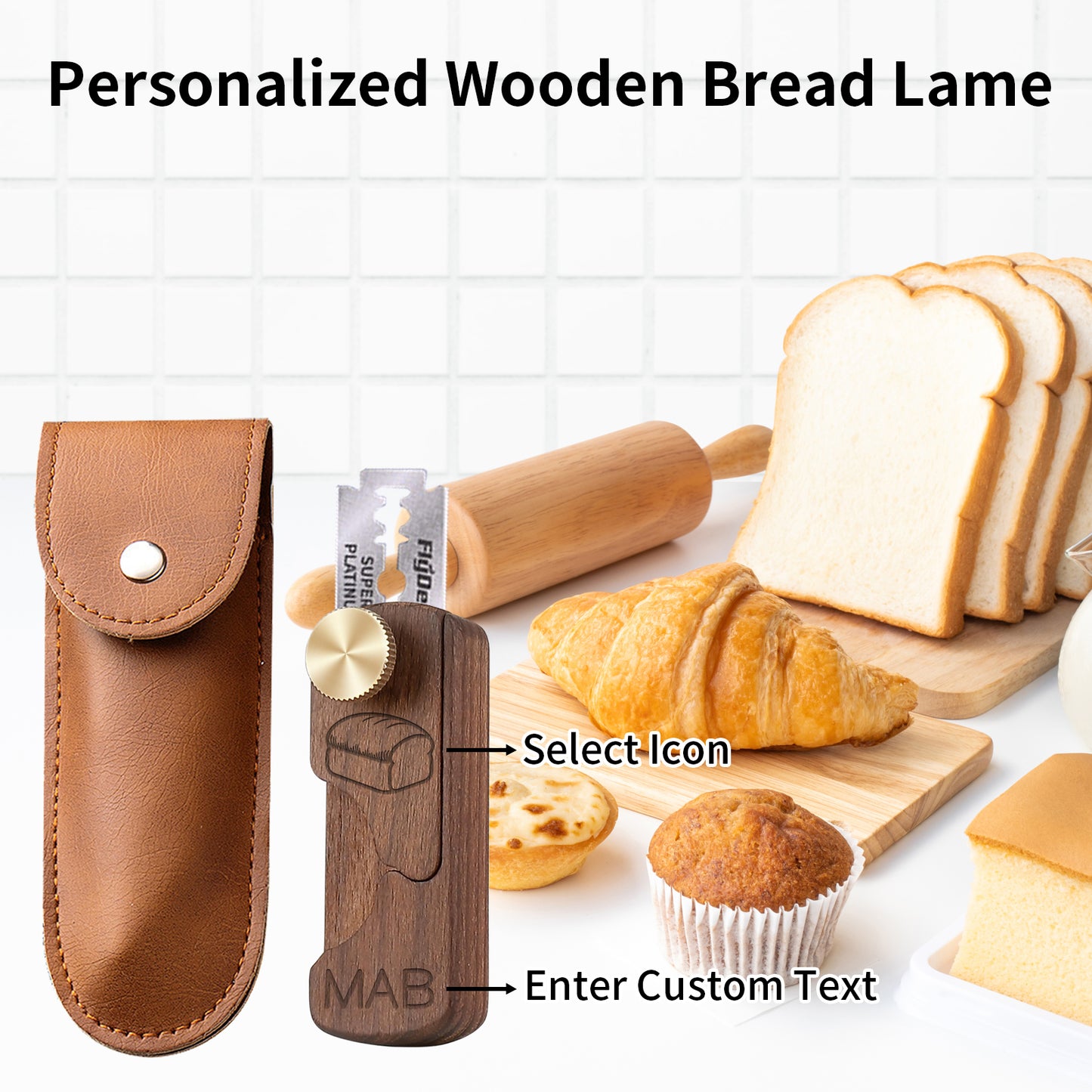 Personalized Magnetic Bread Lame