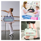 Bolsa de baile de gran capacidad con letra de chenilla