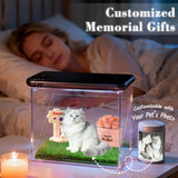 Personalized 3D HolographicPet Memorial Box CustomDog Memorial GiftsCustomized Pet HologramDog House with Name High-Transmittance Display forPet Lovers DesktopOrnaments