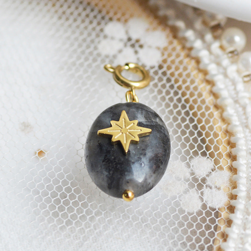 Personalized Gold Charm Necklace, Handmade Necklaces, DIY Ruby Charm Necklace