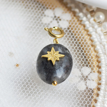 Personalized Gold Charm Necklace, Handmade Necklaces, DIY Ruby Charm Necklace