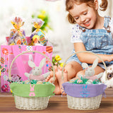 Cesta de Pascua tejida a mano personalizada