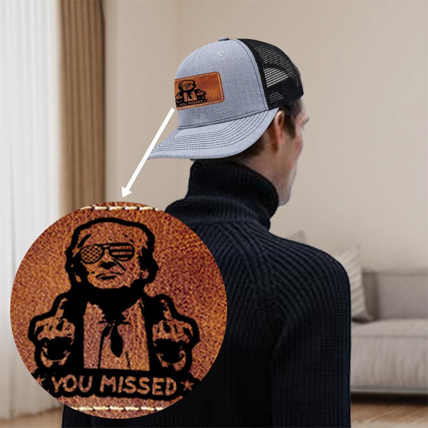 You Missed Trump Shot Handmade Hat