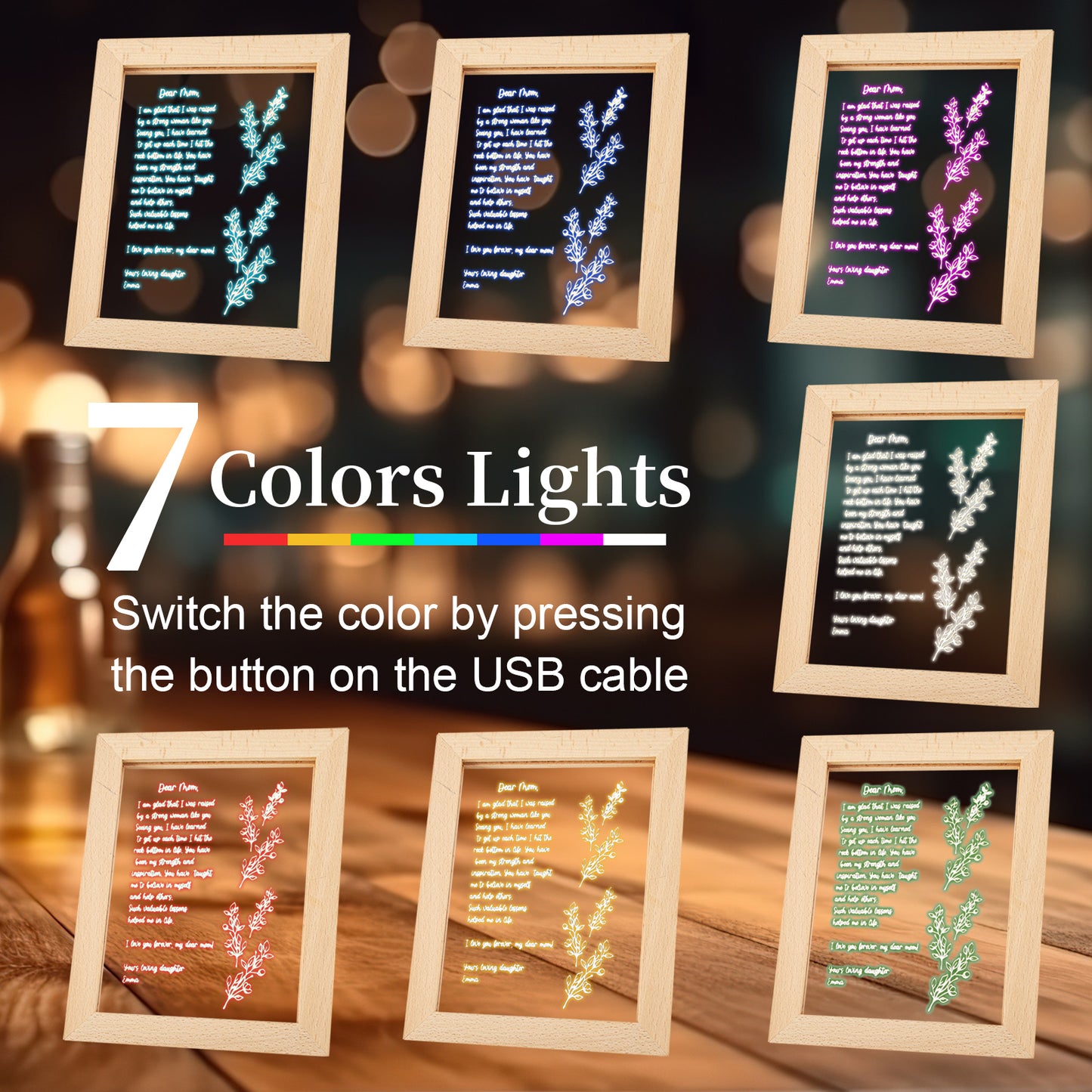 Personalized Hand-Written Letter Night Light