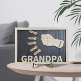 Letrero de madera personalizado Puños de papá
