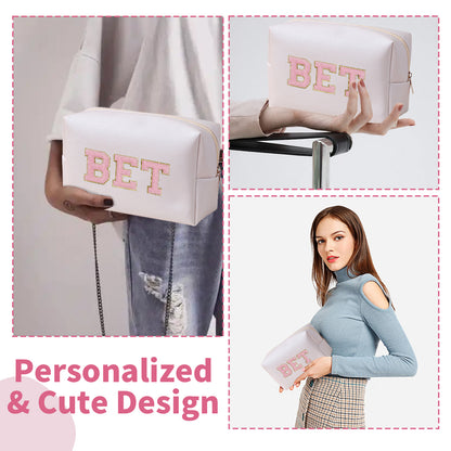 Personalized Preppy Makeup Bag