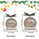Adorno Navideño Personalizado de la Familia de Jengibre