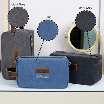 Personalized Canvas Toiletry Bag